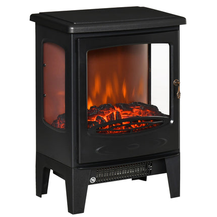 Electric Fireplace Heater, 900W/1800W, 3-Sided View