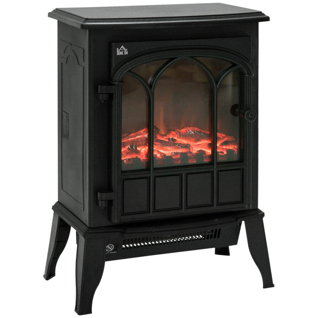 Electric fireplace, 2000W, LED flame, Low noise, Metal safety