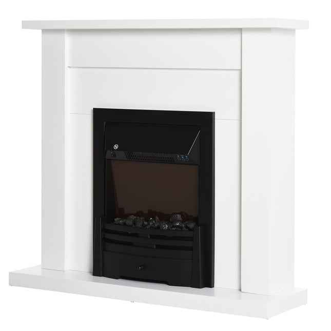 Electric Fireplace with Shelves, 1000W/2000W, 20-25 m²