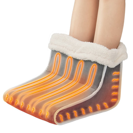 Electric Foot Warmer Slippers, Double-Sided, 6 Heat, Timer