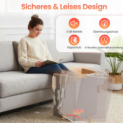 Electric Foot Warmer with 3-Level Thermostat, Foldable