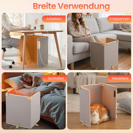Electric Foot Warmer with 3-Level Thermostat, Foldable