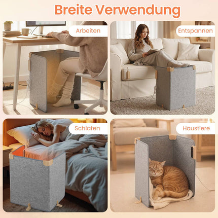 Electric Foot Warmer with 3-Stage Thermostat, Foldable