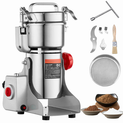 Electric Grain Mill Grinder, 300g 1500W Swing Type