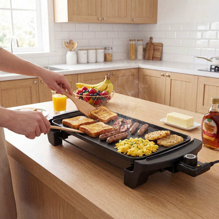 Electric Griddle Table Grill, Non-Stick, 1400-1600W