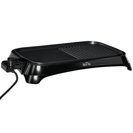 Electric grill, non-stick plate, adjustable thermostat, 1600W