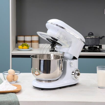 Electric hand mixer with stand, 5.5L bowl, 1200W, 6 speeds