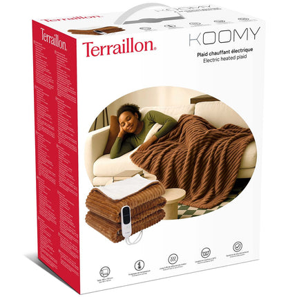 Electric Heated Blanket, 180x130cm, 140W, Caramel