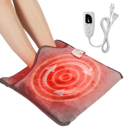 Electric Heated Foot Warmer Pad – 6 Heat Levels, Timer