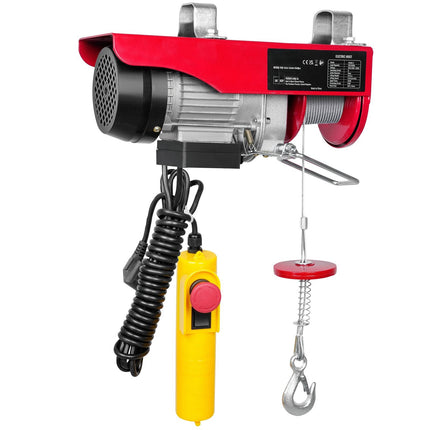 Electric Hoist 550 lb, 220V 510W, 12 m Lift, Remote