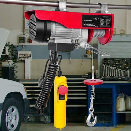 Electric Hoist 550 lb, 220V 510W, 12 m Lift, Remote