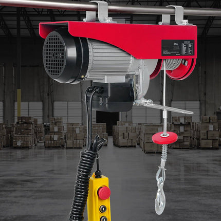 Electric Hoist Winch 2200 lb, 220V 1600W, Wired Remote