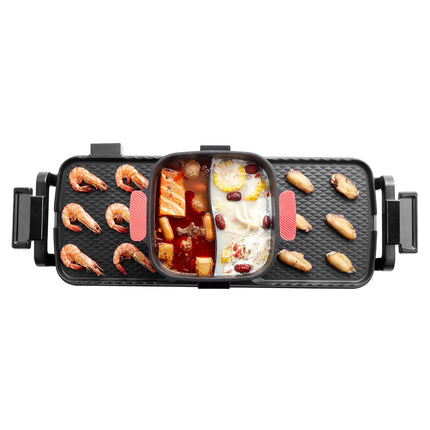Electric Hot Pot And Grill Combo, 2300W, 3.25L
