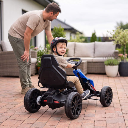 Electric Kids Go-Kart, Adjustable Speed 3-5 km/h, EVA Wheels