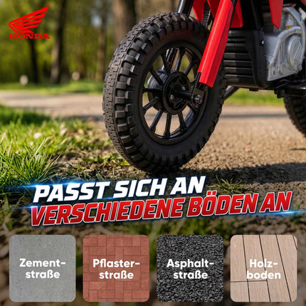Electric Kids Motorcycle with 12V Motor, Red & Blue