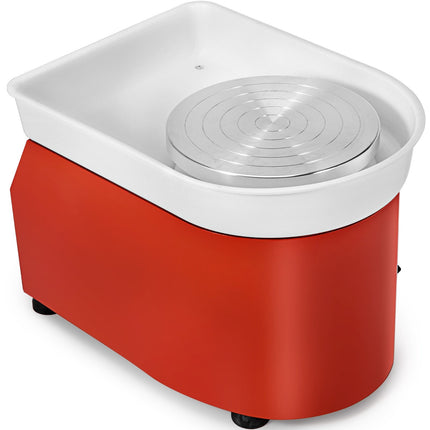 Koło garncarskie elektryczne 25 cm, 280 W, pedał nożny, zestaw narzędzi
