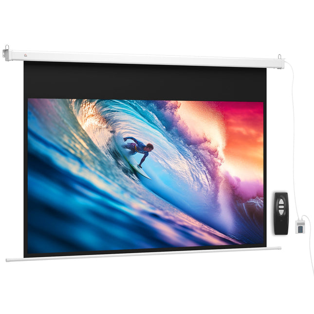 Electric Projector Screen 120 Inch 16:9, Remote Control