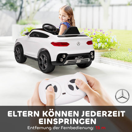 Electric Ride-On Car for Kids, 12V, Remote Control, White