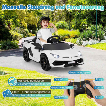Electric Ride-On Car for Kids with Remote & LED Lights