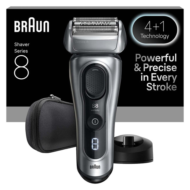 Electric Shaver, Wet & Dry, Rechargeable, Series 8