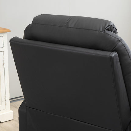 Electric reclining massage chair with stand-up assist