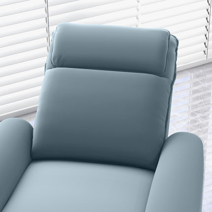 Electric recliner with standing aid, velvet, padded
