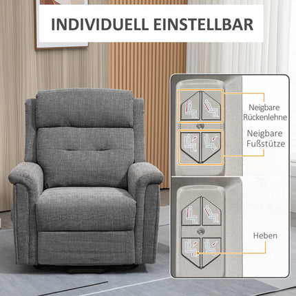 Electric deck chair, remote control, capacity 170 kg