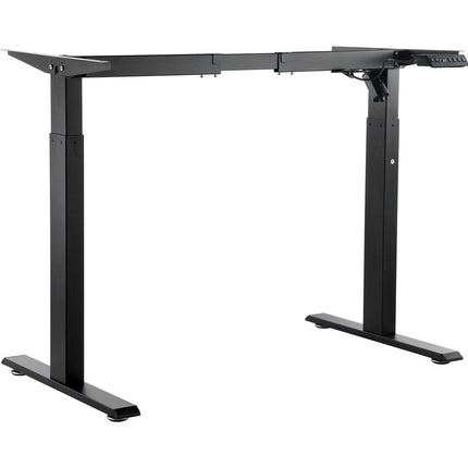 Electric Standing Desk Frame, 70–117 cm Height, Black