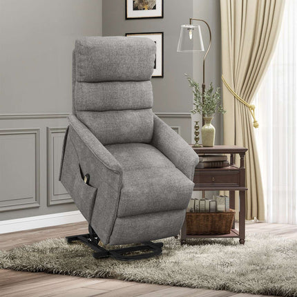 Electric recliner with stand-up aid and remote control