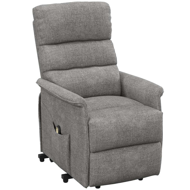 Electric recliner with stand-up aid and remote control