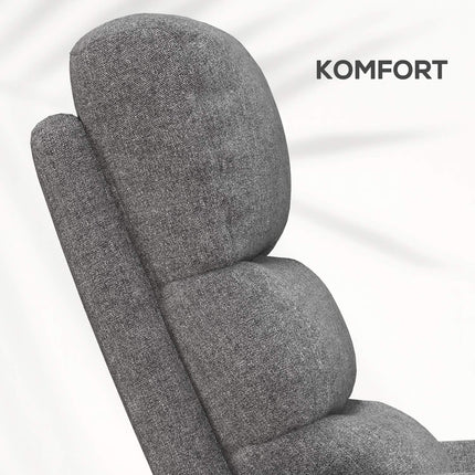 Electric recliner with stand-up aid and remote control