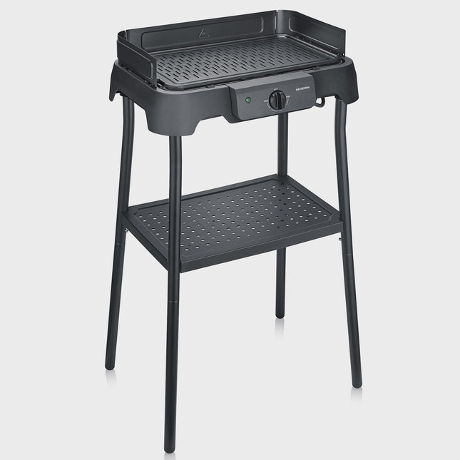 Electric Table Grill with Stand & Grill Plate, 2000W