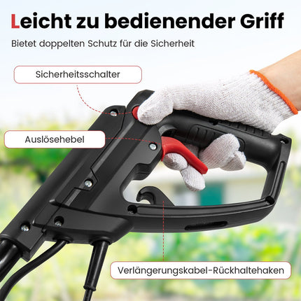 Electric Tiller 750W – 32cm Width, 22cm Depth, Safety Switch