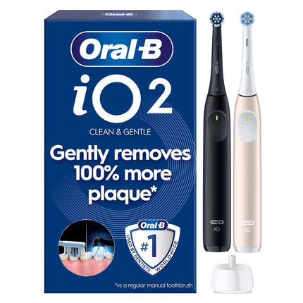 Electric Toothbrush Duo, Black/Pink, Travel Case Included