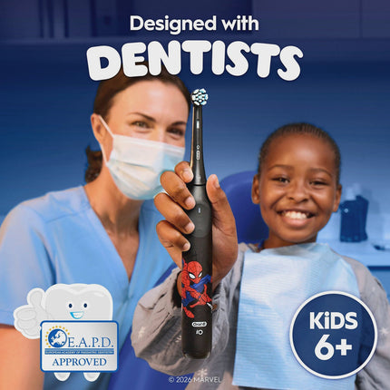 Electric Toothbrush for Kids 6+, Spiderman Design, Travel Case