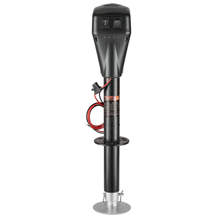 Electric Trailer Jack 5000 lb, 12V, LED Light, Cover