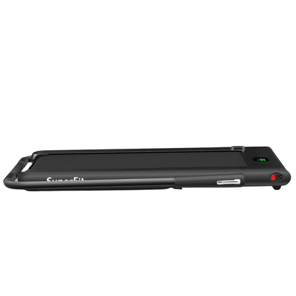 Electric Treadmill 1-12km/h LED Display Foldable Exercise Bike Fitness Equipment 120kg Black