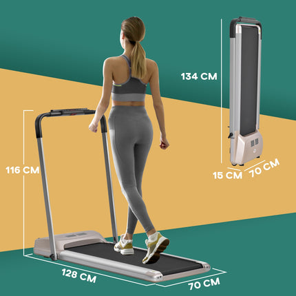 Foldable electric treadmill with LCD screen, 1-10 Km/H