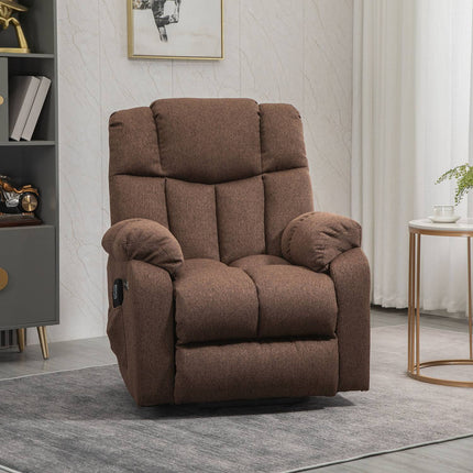 Power Lift Sun Lounger, Remote Control, Brown