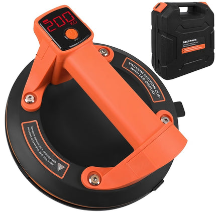 Electric Vacuum Suction Cup 200 mm with LCD Display, 200 kg, 1200 mAh Battery