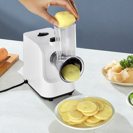 Electric Vegetable Slicer, 200W, 5 Blades, Stainless Steel