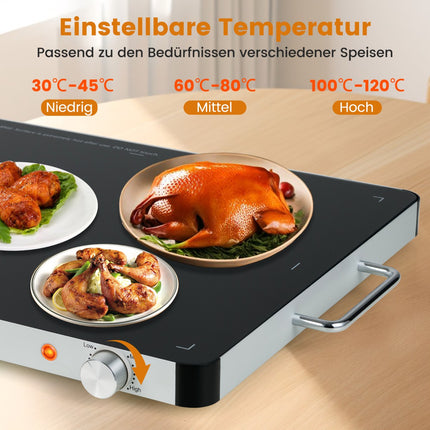 Electric Warming Tray, Adjustable Temp, 53x40 cm