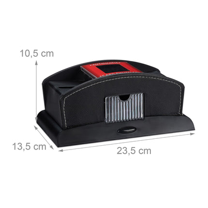 Electric card shuffler for 2 decks