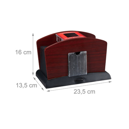 Electric card shuffler for 4 decks