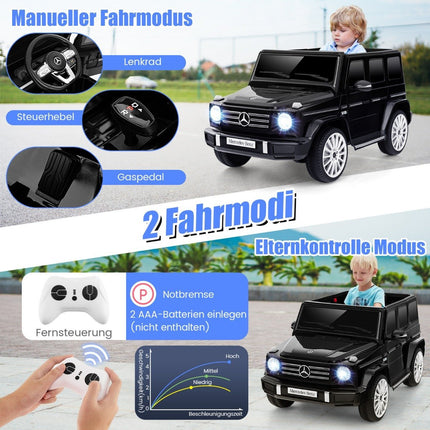 Electric car for children Mercedes Benz G500 children's car electric with remote control black
