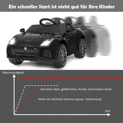 Electric children's car with stories & music & horn & headlights & remote control black