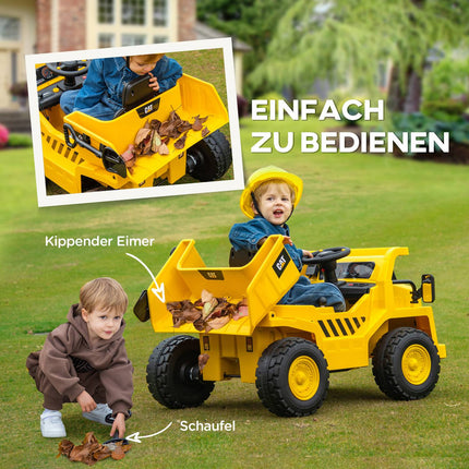 Electric excavator for children with remote control, bucket and lights, 3-7 years