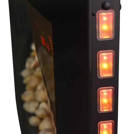 Modern wall electric fireplace - 89.2 x 13.5 x 48cm