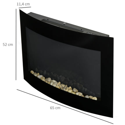 Electric stove, 2 power levels, black stainless steel