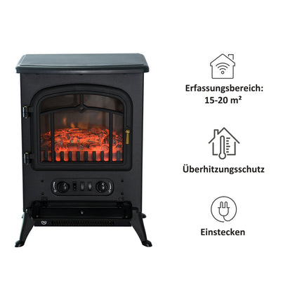 Electric stove Stove, Flame effect, Overheating protection